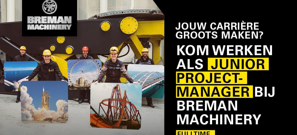 Word JUNIOR PROJECT MACHINERY bij Breman Machinery