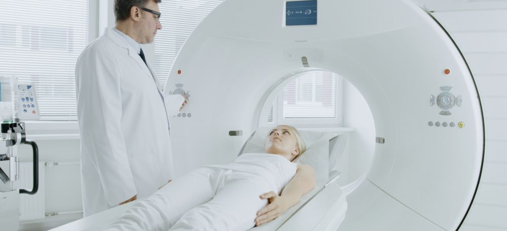 Base frame for MRI Linac scanner