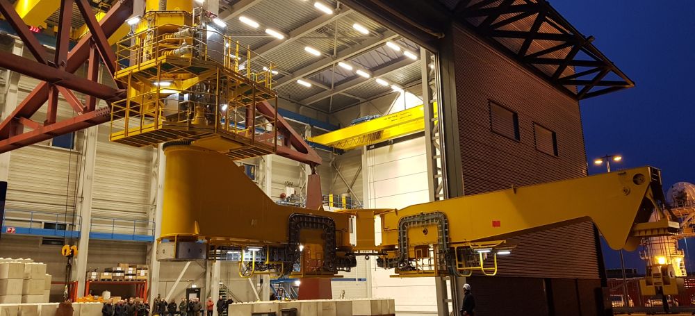 Chela crane voor bedrijf in offshore-industrie