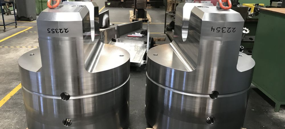 Different components of a hot rolling mill