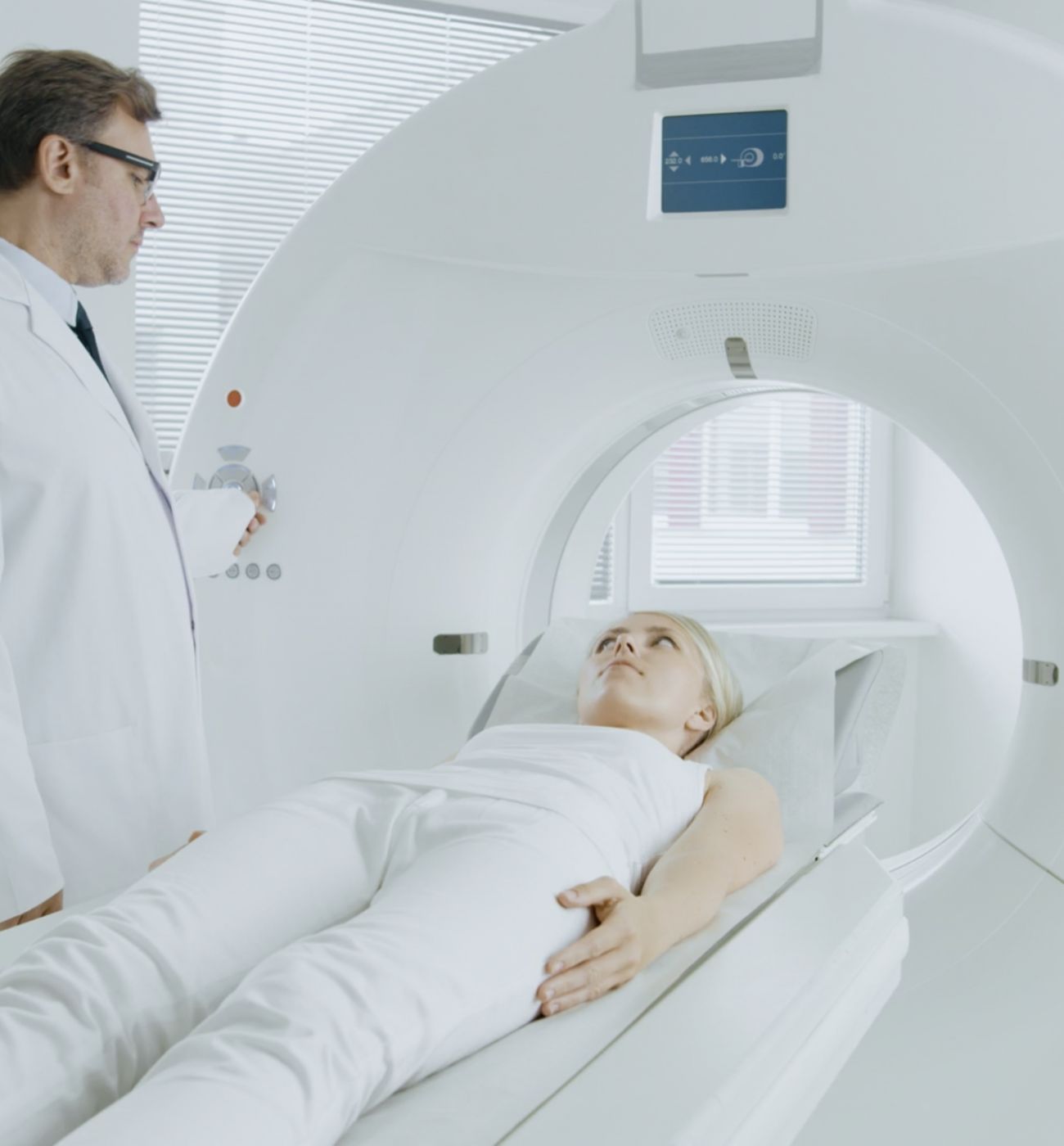 Basisframe voor MRI Linac-scanner