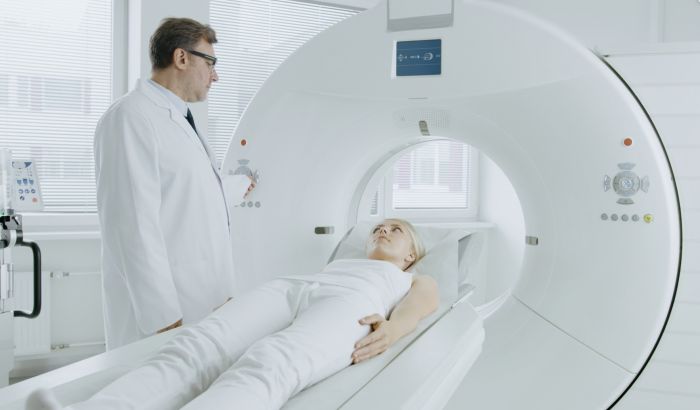 Basisframe voor MRI Linac-scanner